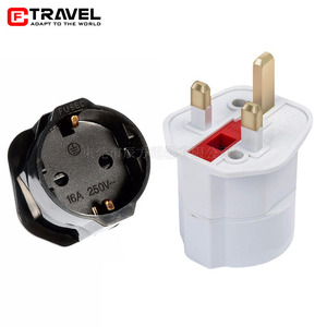 Adattatore per Presa Elettrica Tipo Britannico per Standard Europeo, Certificazione CE, Convertitore da Viaggio UK - Product Image 3