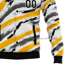 แจ็กเก็ตสีดำทันสมัยทันสมัยปรับแต่งได้พร้อมด้วยคอตั้ง MCACVJ-242ปักด้านหน้า - Product Image 6