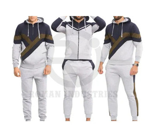 Ropa de entrenamiento para hombre de alta calidad, traje para correr, chándal de lana de algodón 100%, chándal ajustado para hombre con logotipo personalizado 2025 - Product Image 5