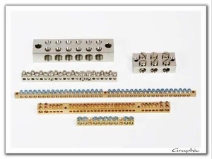 Construction en laiton/cuivre de borne neutre résistante de lien pour les panneaux électriques industriels, panneaux de distribution - Product Image 3