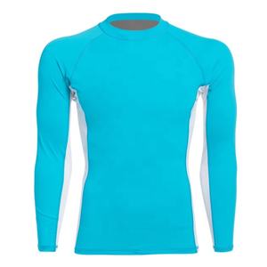 Surf Rashguard Men Top Sharkskin <b>Waterproof</b> Long Sleeve Swimsuit <b>Sunscreen</b> Rash Guard Swim Surf Shirt Rushguard - Product Image 1