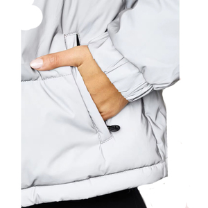 Chaqueta acolchada con capucha personalizada de invierno para mujer, chaqueta acolchada con cremallera, chaquetas acolchadas navideñas estampadas transpirables - Product Image 5