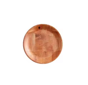 Plato de cena de calidad hecho a mano de madera maciza creativa, vajilla de madera de nuevo diseño para el hogar, platos, venta de artesanías de media luna - Product Image 4