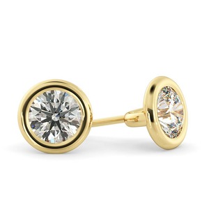 Boucles d'oreilles clous scintillantes HER46, diamant de laboratoire de 0,30 ct, taille ronde, en platine, pour occasions spéciales et soirées - Product Image 2