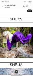 Recién llegado, vestido largo volador de mangas completas para Sesión de fotos, vestido de compromiso para mujer - Product Image 2