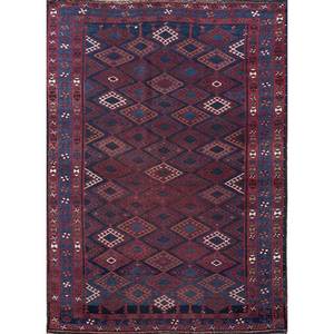 Tapis en laine Nuray Blue de style classique, noués à la main, à motifs géométriques, rectangulaires, pour couloir et salle de jeux, Nouveaux Pae-4159 Jaipur Rugs US - Product Image 1