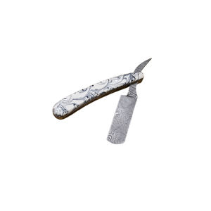 Rasoir pliant droit en acier damas personnalisable manche en os personnalisé rasage couteaux de barbier bricolage OEM Support pour industriel - Product Image 3