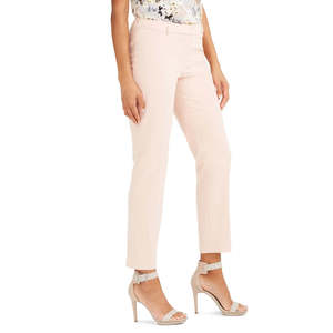 Pantaloni Eleganti da Donna Calvin Klein, Taglia Petite, Rosa, Gamba Dritta, Vita Alta, Stile a Matita, Tecnologia Anti-Piega, Taglia XL - Product Image 3