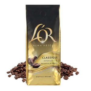 เมล็ดกาแฟ Crema Classique L'Or 500กรัม, เอสเปรสโซผสมกลิ่นหอมสำหรับร้านกาแฟร้านอาหาร - Product Image 2