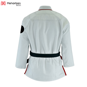 Fábrica al por mayor de algodón ligero Judo uniforme logotipo personalizado Karate Taekwondo competición de entrenamiento envío gratis OEM disponible - Product Image 5