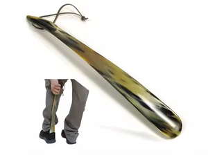 เชือกผูกรองเท้าสีธรรมชาติพร้อมเขาใส่รองเท้าพร้อมโลโก้ที่กำหนดเองโดยงานฝีมือรูปพระจันทร์เสี้ยว - Product Image 2