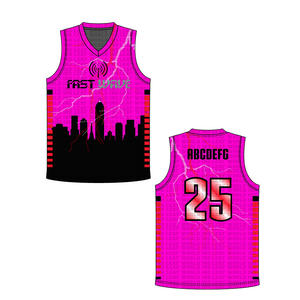 Camisetas de Baloncesto Personalizadas de Alta Calidad, Antibacterianas, Transpirables, de Secado Rápido, Talla Grande para Hombre, Manga Corta, para Equipos de Baloncesto - Product Image 1