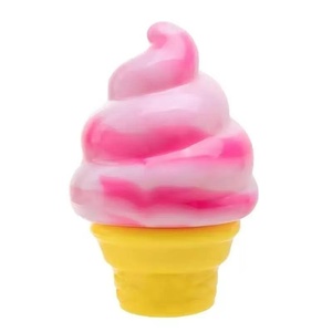Jouet à presser en forme de cornet de crème glacée, mignon et moelleux, anti-stress pour soulager l'anxiété - Product Image 2
