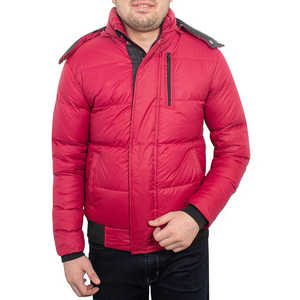 Chaqueta acolchada personalizada para hombre con relleno de poliéster/chaqueta acolchada impermeable para hombre mejor para el invierno - Product Image 1