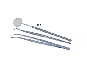 High Quality Dental Kit <b>Set</b> of 3 Containing a Inspection <b>Mirror</b>, Bent Spatula SS and a 16.5cm Curved SS Tweezer Jewelry Making - Product Image 2