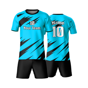 Vente en gros personnalisé pas cher sublimation adultes maillot de football 100% polyester uniforme de football respirant maillots de football ensembles pour hommes - Product Image 5