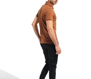 Estilo de calidad superior de los hombres de moda para Polos transpirable de manga corta Stretch Fit Activewear sólido de moda ropa deportiva - Product Image 4