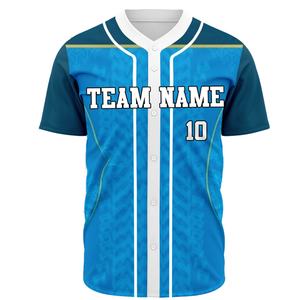 Maillot de baseball personnalisé avec broderie de logo, style vintage, boutons, sublimation, pour les équipes - Product Image 3