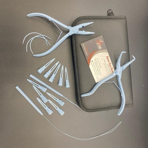 Kit d'outils d'extension de cheveux en acier inoxydable durable en gros Logo personnalisé bleu bébé comprend une pince-pour les professionnels - Product Image 6