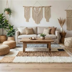 Tapis marocains faits main en laine, authentiques tapis berbères, laine naturelle, artisanat artisanal, taille et couleurs personnalisables, haute qualité - Product Image 2