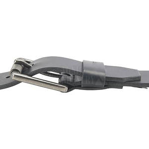 Ceinture en cuir à boucle en acier décontractée sur mesure - Ceintures en cuir de vache durables, écologiques et respirantes pour la vente en gros et en ligne - Product Image 4