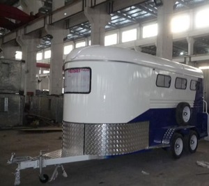Deluxe 3-Horse Transport <b>Float</b> with Living Room Carts Horse Trailer for Efficient Horse Transport for Sale - Product Image 3