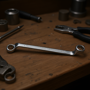 Chiavi Poligonali Doppie Cromate con Curvatura Profonda - Product Image 3