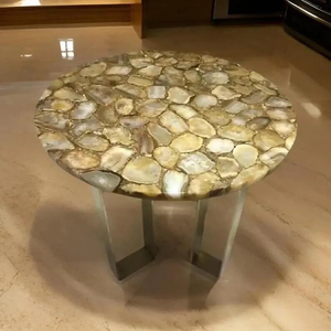 Handcrafted <b>Polished</b> Agate Seal Stone Luxury Home Decor Religious Flower Model Pattern Resin Customized Color High Crafted - Product Image 2