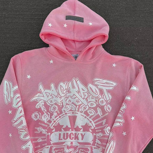 Conjunto de Sudadera con Capucha y Pantalones Acampanados de Chándal para Hombre, de Invierno, Color Liso, con Lavado Ácido y Efecto Desgastado 3D - Product Image 5