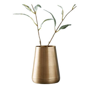 Jardinière en métal avec poignée de forme circulaire couleur blanche maison et jardin Design de luxe moderne vente tendance - Product Image 6