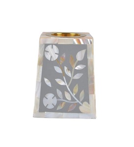 Bougeoir en nacre fait à la main bougeoir en bois de forme ronde de la meilleure qualité pour accessoires de décoration de mariage - Product Image 6