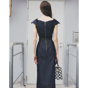 ชุดเดรสทางการสำหรับผู้หญิงพร้อมส่งเสื้อผ้าแฟชั่นสุดหรูสไตล์เวียดนามโอดีเอ็มเอ็นโซเล - Product Image 3