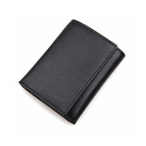 RFID Blocking Genuine Leather Trifold <b>Wallet</b> for <b>Men</b> Customized Color Slim <b>Small</b> Durable Gradient Design 220g High Quality - Product Image 6