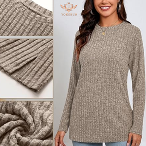 Offre Spéciale hiver grande taille femmes vêtements col rond sweat élégant à la mode couleur unie tenue décontractée pour dames de BD - Product Image 2