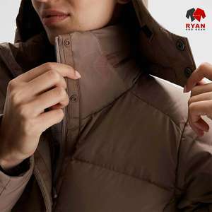 Abrigo acolchado largo personalizado Ryan Pro Gear para mujer con logotipo personalizado Diseño ODM de alta calidad - Product Image 4