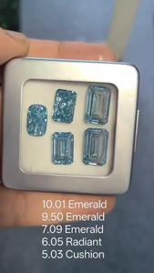 เพชรเลี้ยงในห้องปฏิบัติการ VVS1 สีชมพูแฟนซี ทรงเอเมอรัลด์ CVD ขนาด 5.03 6.05 7.09 9.05 10.01 มม. ได้รับการรับรองจาก IGI - Product Image 4