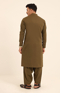 Shalwar Kameez en coton sur mesure de haute qualité pour hommes - Sans plis et séchage rapide, marque Tradeem Sports, toutes saisons, pour mariage et Diwali - Product Image 3