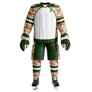 New Wholesale Best Manufacturer Supplier Custom Team Logo Name Anti-Bacterial Breathable Quick Dry Ice <b>Hockey</b> Uniform Sets 100% - Product Image 2