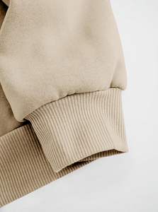 Sudadera informal de gran tamaño para mujer, pulóver, Tops, manga larga, cuello redondo, capucha, 100% algodón, forro sólido para primavera e invierno - Product Image 4