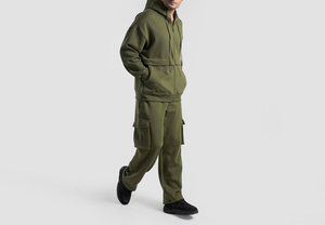 Sweat à capuche surdimensionné pour homme personnalisé OEM, 100% coton, polaire épais, chaud pour l'hiver, streetwear imprimé, brodé, avec poche zippée - Product Image 4