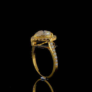 Anillo Halo de diamante en forma de corazón de 3 quilates para mujeres hermosas elaborado en plata de ley 925 con diamante VVS moissanite El mejor regalo - Product Image 2