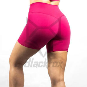 กางเกงขาสั้นสำหรับเล่นโยคะเอวสูงสำหรับผู้หญิงกางเกงกีฬาขาสั้นแบบผูกย้อม - Product Image 3