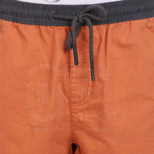 กางเกงขาสั้นลำลองน้ำหนักเบาสไตล์2025สำหรับผู้ชายเอวกลางลายทึบดีไซน์ล่าสุด-ขายส่งออนไลน์ - Product Image 5