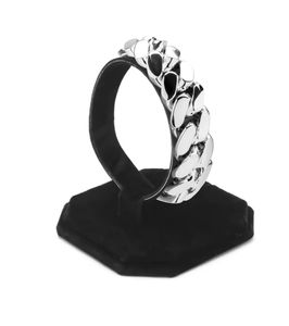 25MM 925 argent Sterling massif Hip Hop lourd cubain lien chaîne Bracelet usine en gros à la main de haute qualité chaîne Bracelet - Product Image 6