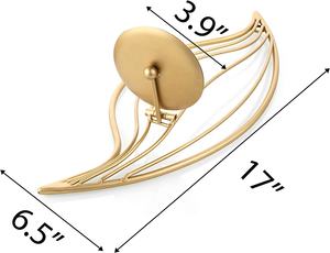 Bougeoir en forme d'ailes d'ange pour décoration murale Bougeoirs modernes, royaux et dorés, très exigeants - Product Image 4