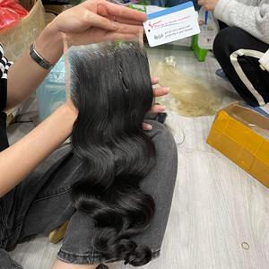 2025 Top Choice 100% Remy Lace Extensiones humanas vietnamitas Super Double Drawn Machine Doble trama Cierre de ondas de aspecto natural - Product Image 3