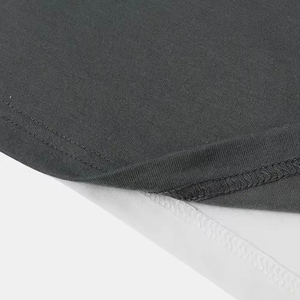 T-shirt en coton 100% pour homme, coupe ample, tissu confortable, logo personnalisé imprimé, streetwear. - Product Image 5