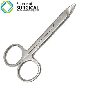 Ciseaux de soin des ongles incurvés de haute qualité en acier inoxydable de qualité allemande Ciseaux à ongles à cuticules de haute qualité Source d'alimentation manuelle - Product Image 1