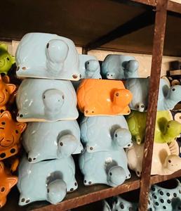 Soportes para plantas ecológicos Art Deco de resina de cristal Natural hechos a medida, jarrones grabados en relieve con estampado de tamaños grandes para el jardín del hogar - Product Image 5