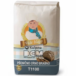 DEM T1100 Black Wheat <b>Flour</b> 25kg Bag High Fiber Bread <b>Flour</b> - Product Image 1